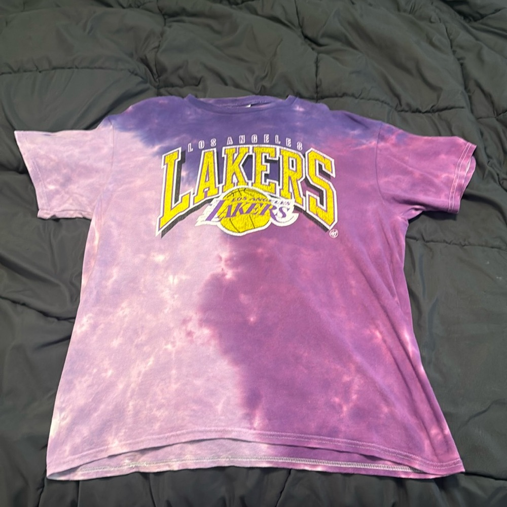 47 Brand Purple and Yellow Lakers Short Sleeve Tee